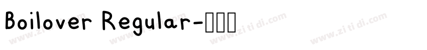 Boilover Regular字体转换